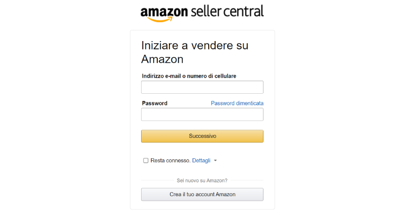 amazon fba registrazione