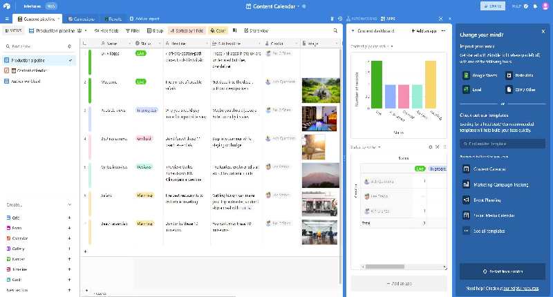 Airtable visualizzazione griglia