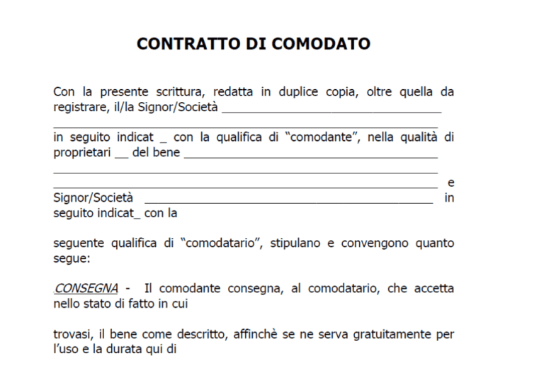 Comodato gratuito, Provincia di Brescia