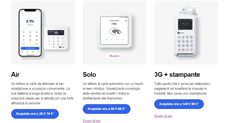 Sumup pos mobili portatili