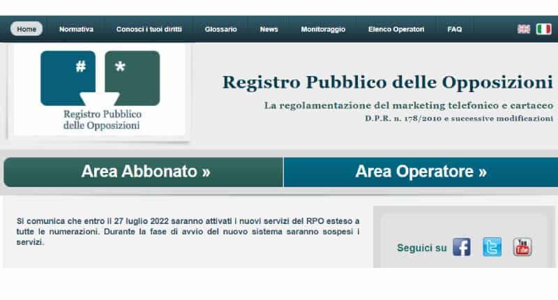 Cos'è il Registro delle Opposizioni