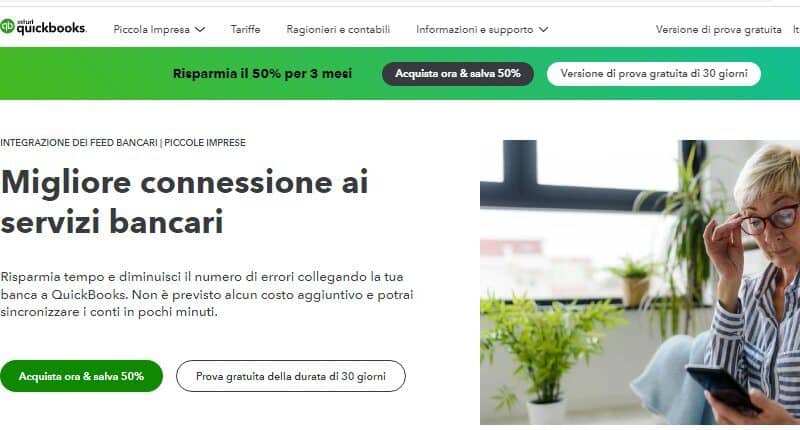 Quickbooks servizi bancari