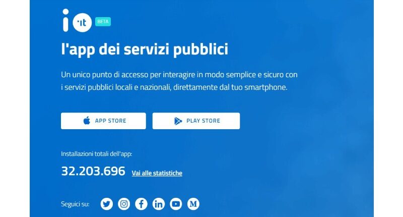 App Io servizi pubblici