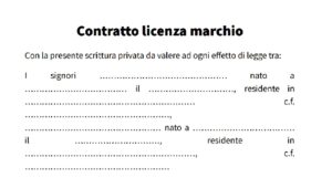 Contratto licenza marchio