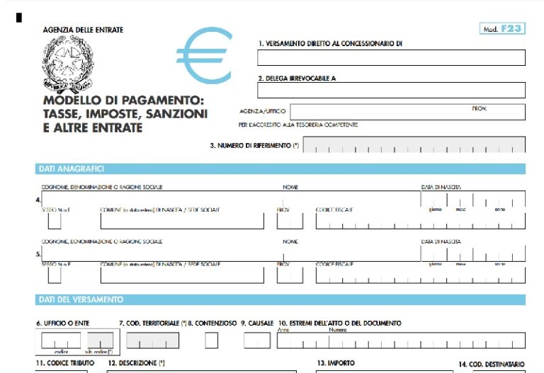 Facsimile modello F23