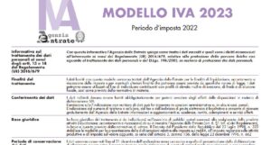 Modello IVA 2023