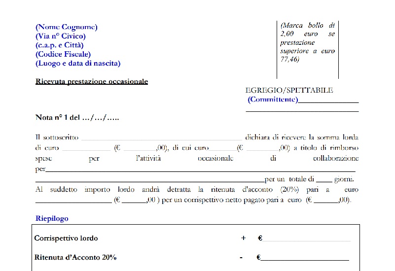 Per prestazioni entro le 18 ore sì al contratto per co.co.co