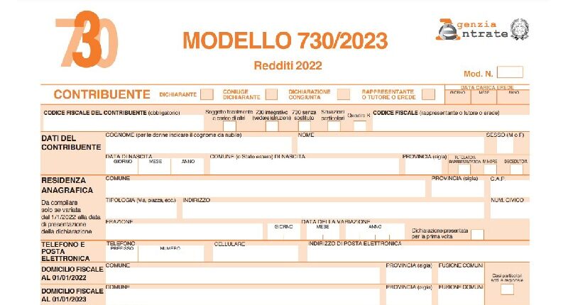 Modello 730 precompilato 2023