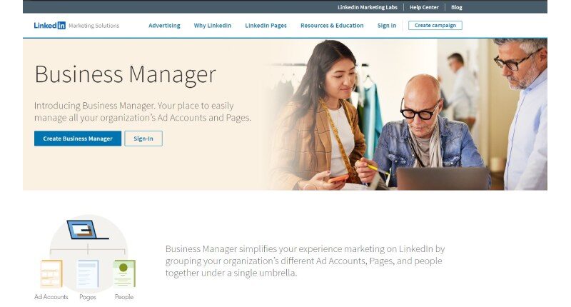 Linkedin Business Manager come funziona la piattaforma