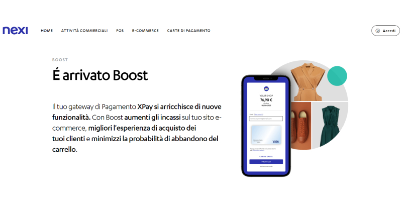 Nexi Xpay Boost servizio