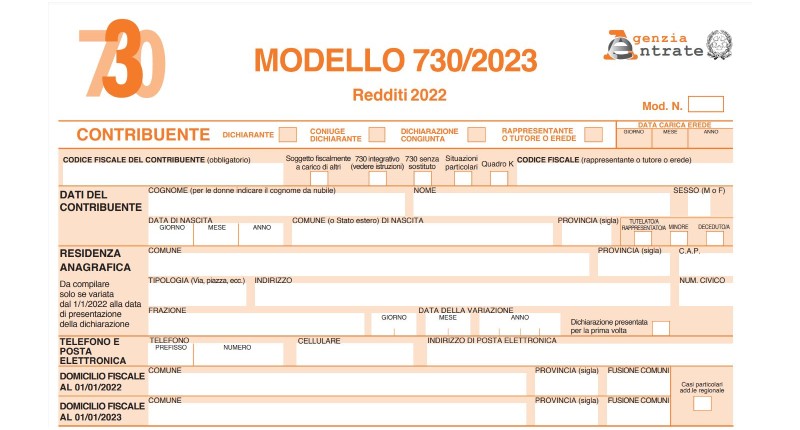Modello 730 Agenzia Entrate