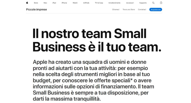 Come funziona apple business