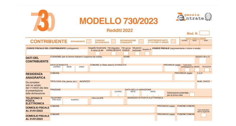 Modello 730 2023 redditi