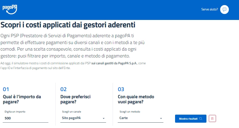 come pagare pagopa senza commissioni sito