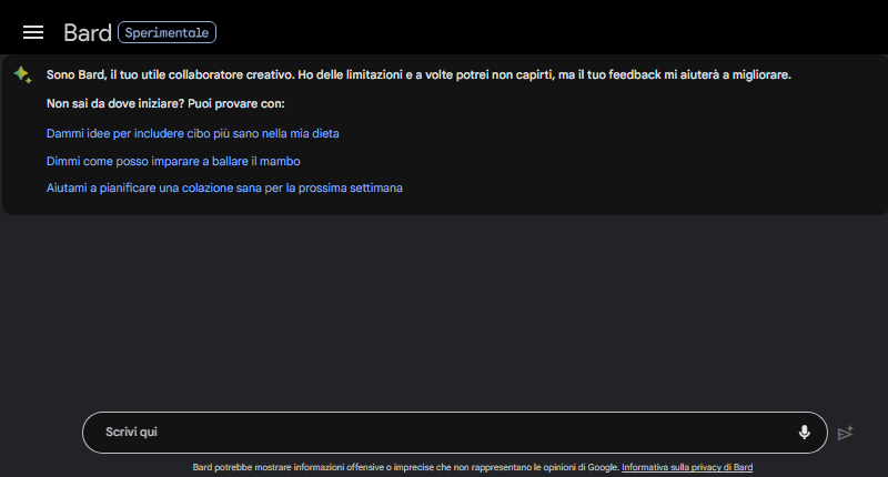 bard chat prova
