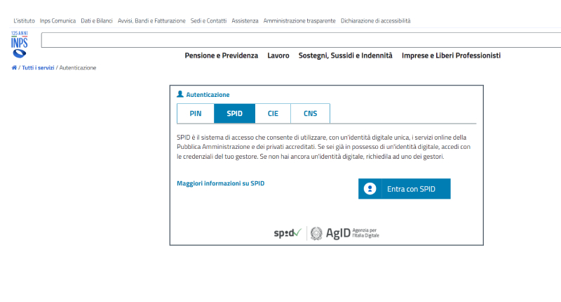 Soluzioni per accedere all'INPS