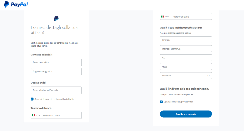 Login PayPal Business