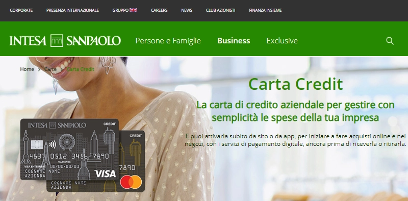 conto corrente business intesa sanpaolo credit