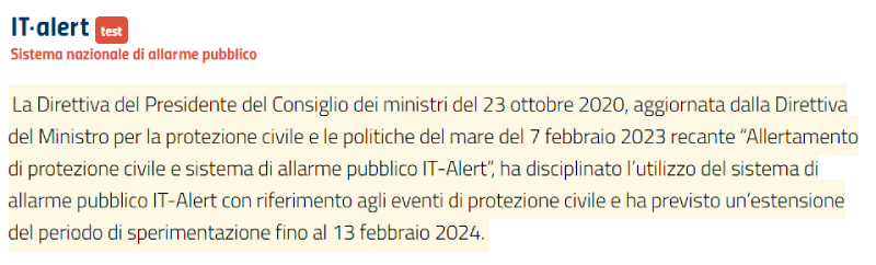 it alert toscana non arrivato