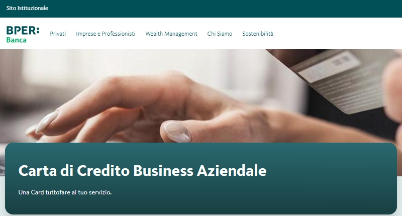 carta di credito business aziendale