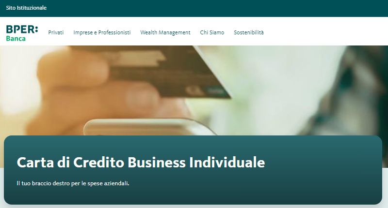 carta di credito business individuale