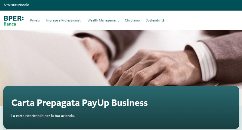 carta prepagata payup business
