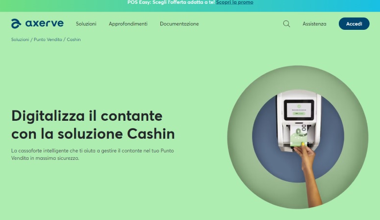 axerve cashin come funziona