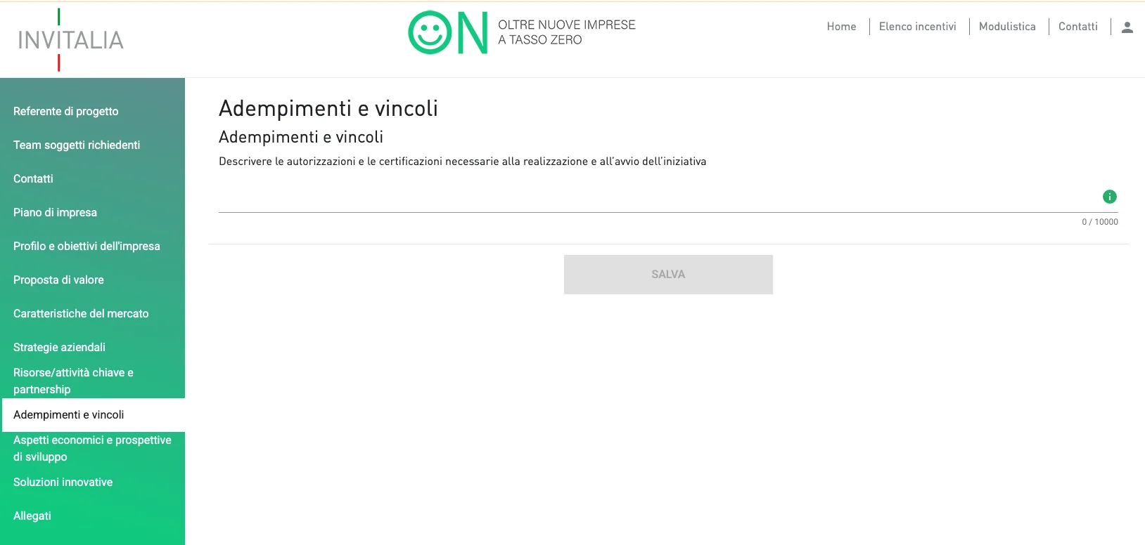on invitalia risorse adempimenti vincoli