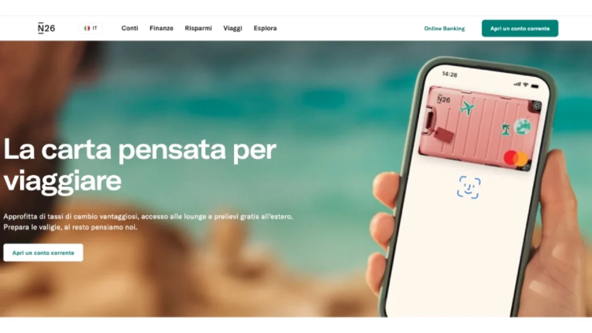 Carta N26 Business per viaggiare