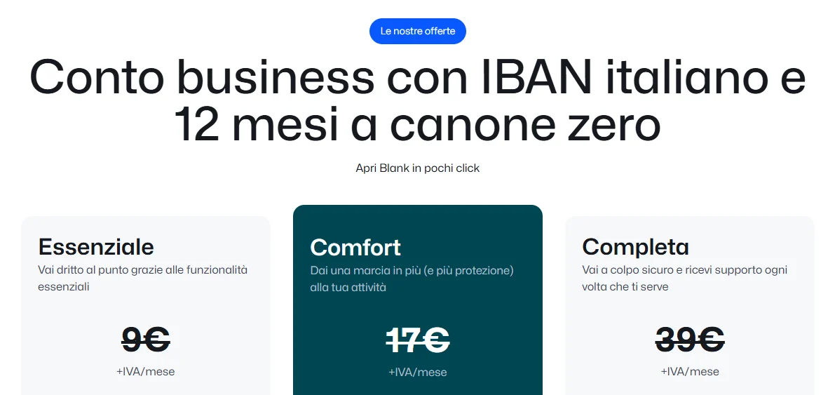 promo blank canone zero